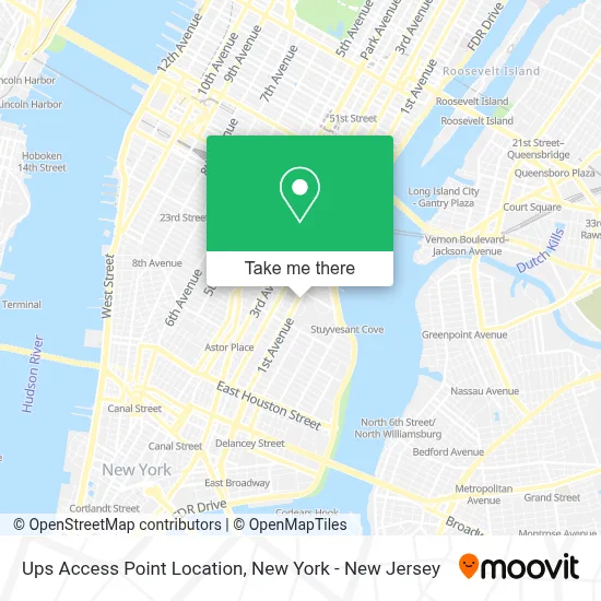 Ups Access Point Location map