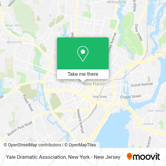 Yale Dramatic Association map