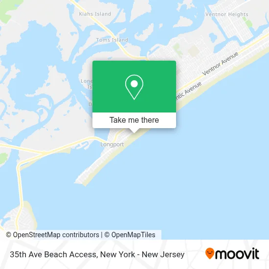 35th Ave Beach Access map