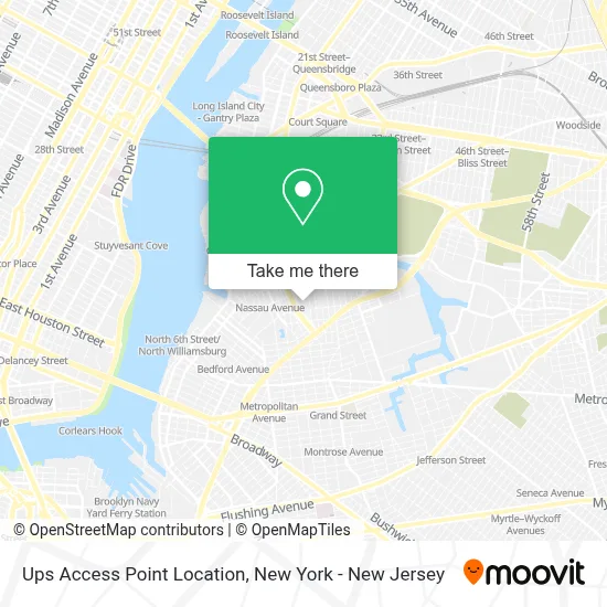 Ups Access Point Location map