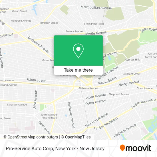 Pro-Service Auto Corp map
