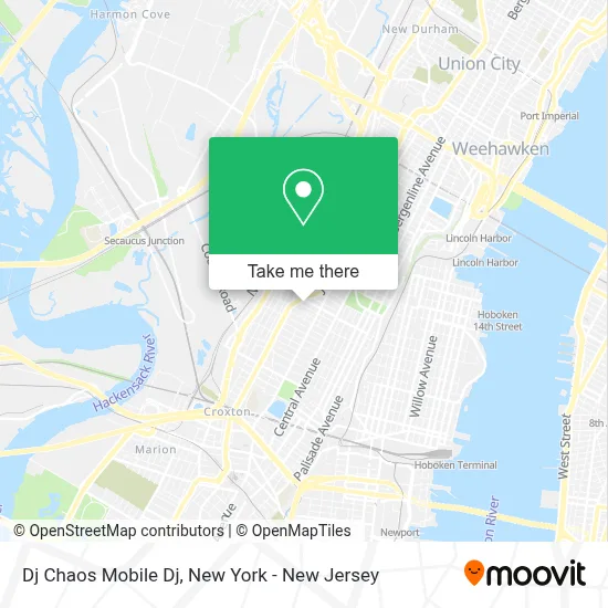 Dj Chaos Mobile Dj map