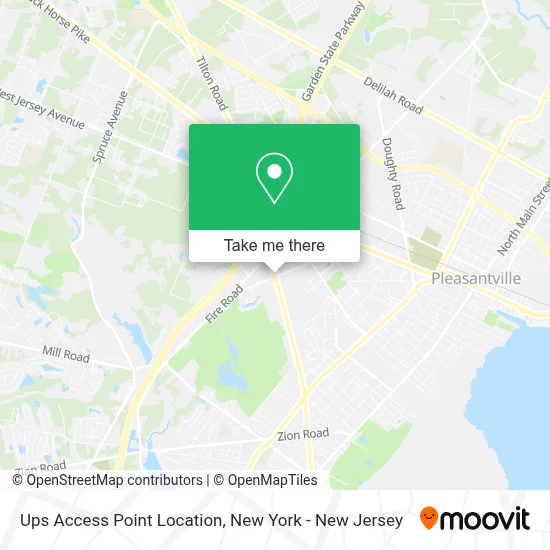 Ups Access Point Location map