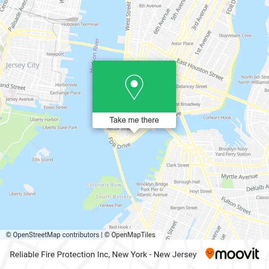Reliable Fire Protection Inc map