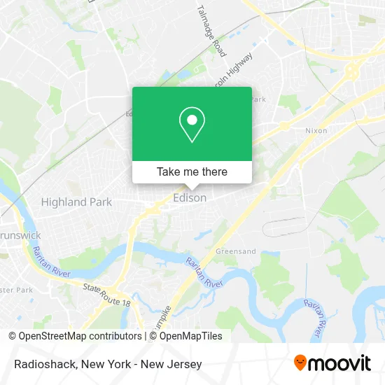 Radioshack map