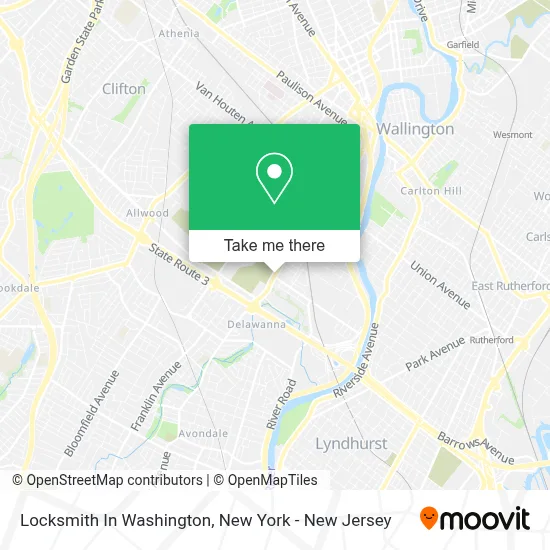 Locksmith In Washington map