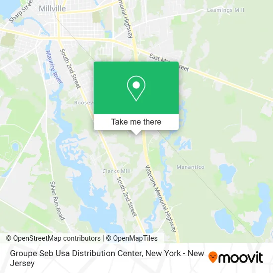 Groupe Seb Usa Distribution Center map