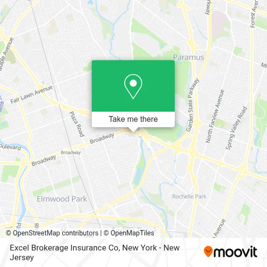 Excel Brokerage Insurance Co map