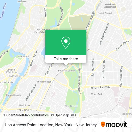 Ups Access Point Location map