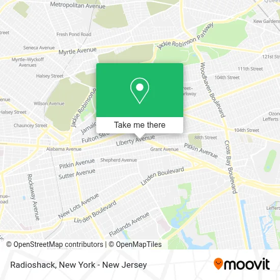 Radioshack map