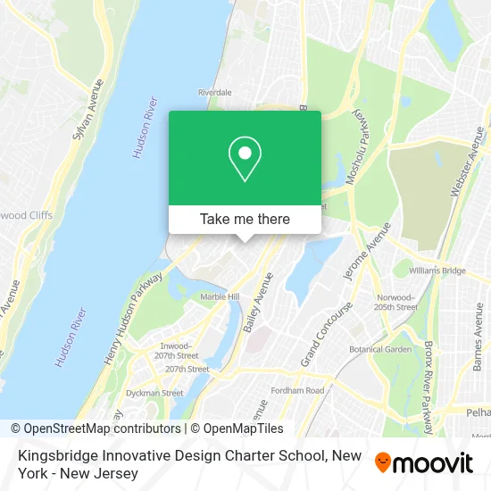 Kingsbridge Innovative Design Charter School map