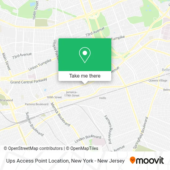 Ups Access Point Location map