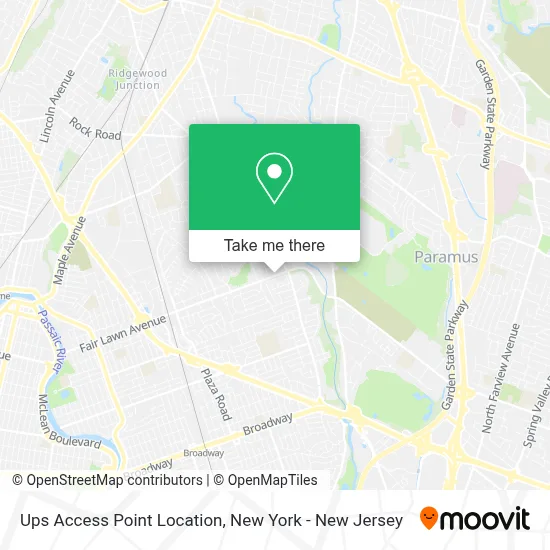 Ups Access Point Location map