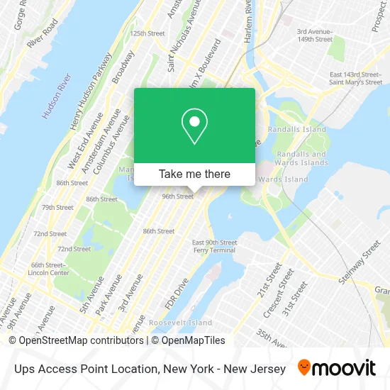 Ups Access Point Location map
