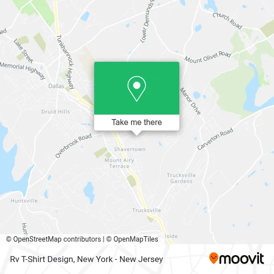 Rv T-Shirt Design map
