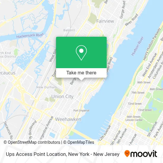 Ups Access Point Location map