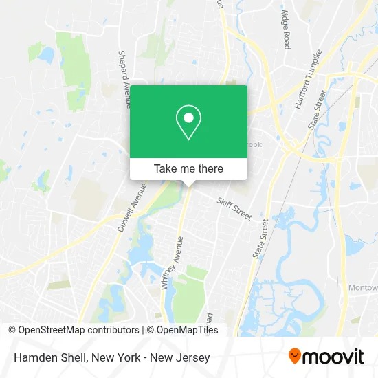 Hamden Shell map