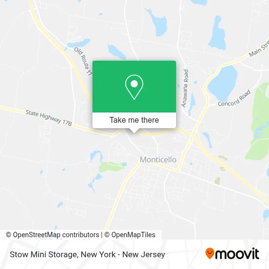 Stow Mini Storage map