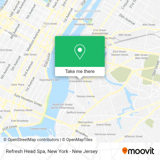 Refresh Head Spa map