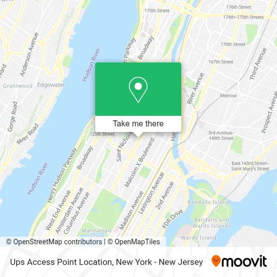 Ups Access Point Location map