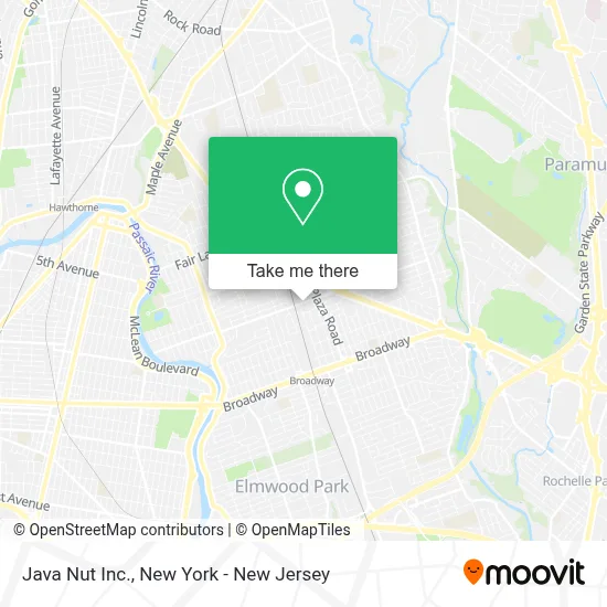 Java Nut Inc. map