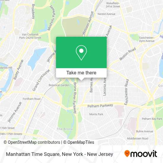 Manhattan Time Square map