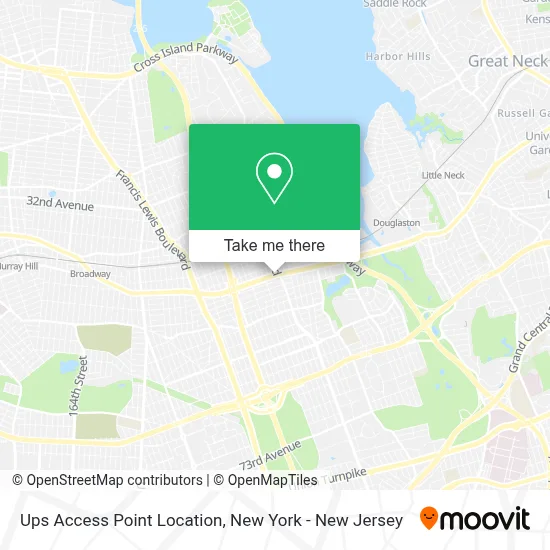 Ups Access Point Location map