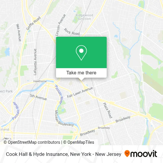 Cook Hall & Hyde Insurance map