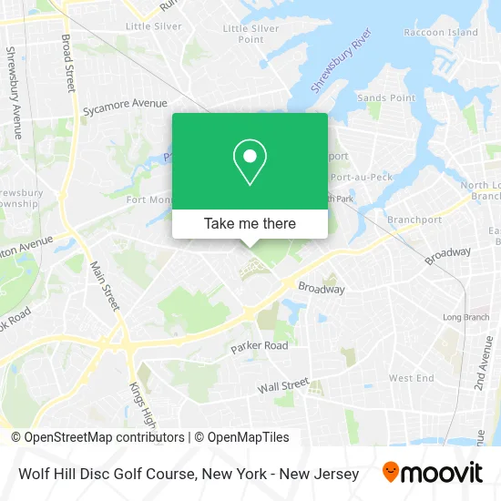 Wolf Hill Disc Golf Course map