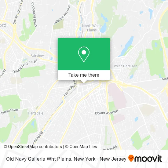 Old Navy Galleria Wht Plains map