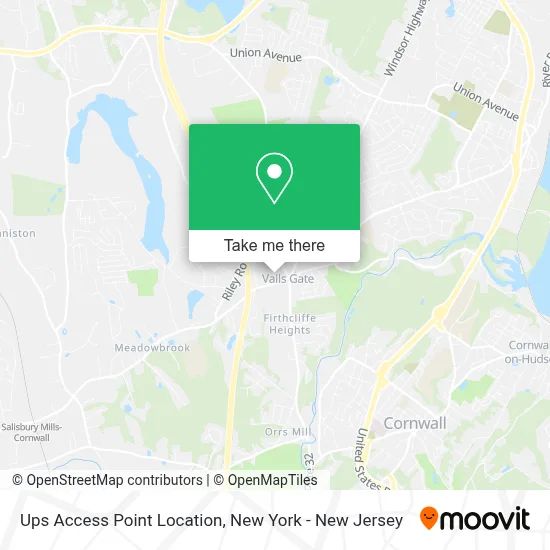 Ups Access Point Location map