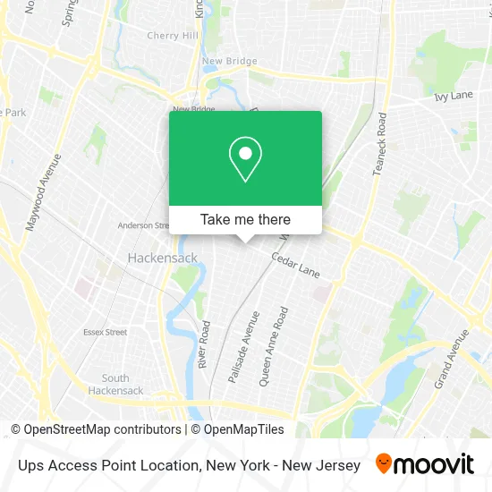 Ups Access Point Location map