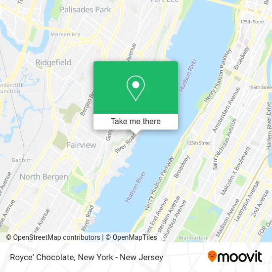 Royce' Chocolate map