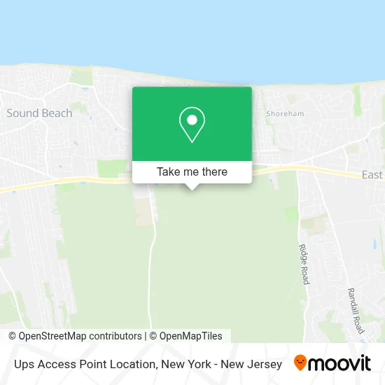 Ups Access Point Location map