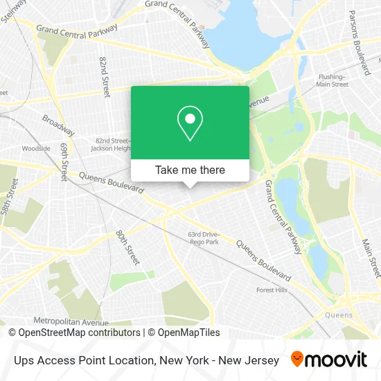 Ups Access Point Location map
