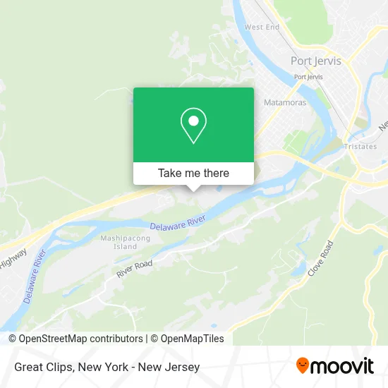 Great Clips map