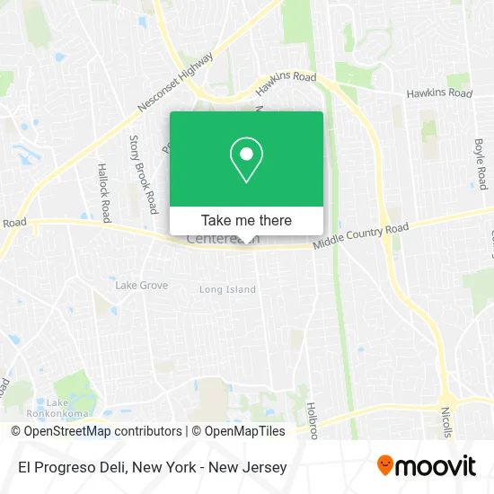 El Progreso Deli map