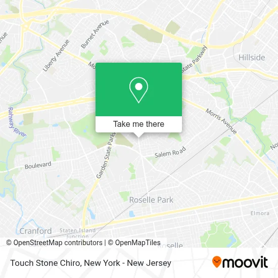Touch Stone Chiro map