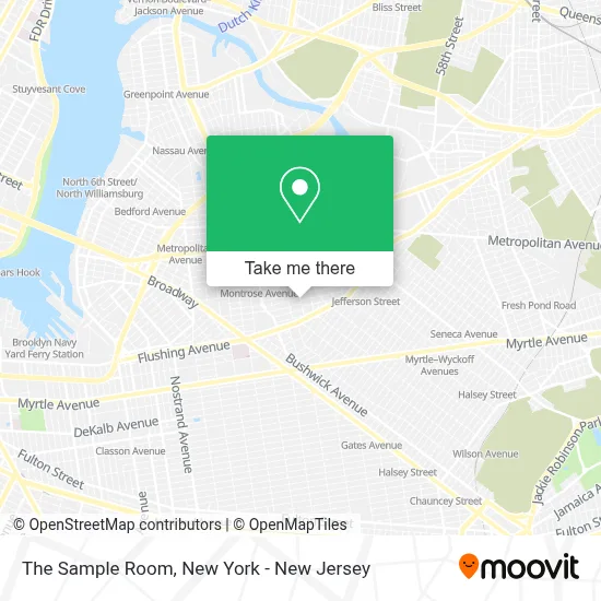 The Sample Room map