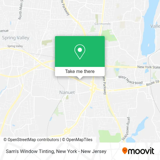 Sam's Window Tinting map