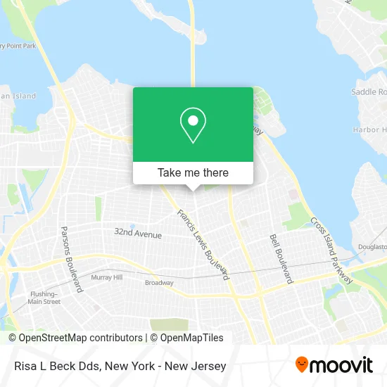 Risa L Beck Dds map