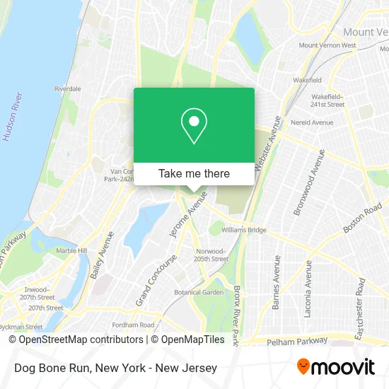 Dog Bone Run map