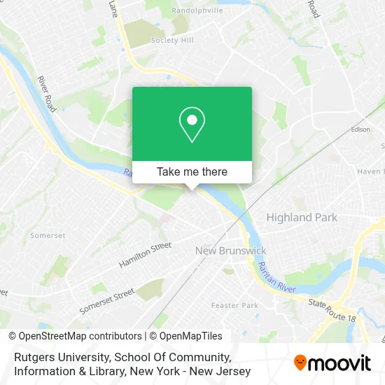 Rutgers University, School Of Community, Information & Library map