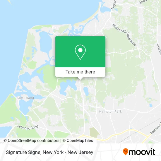 Signature Signs map