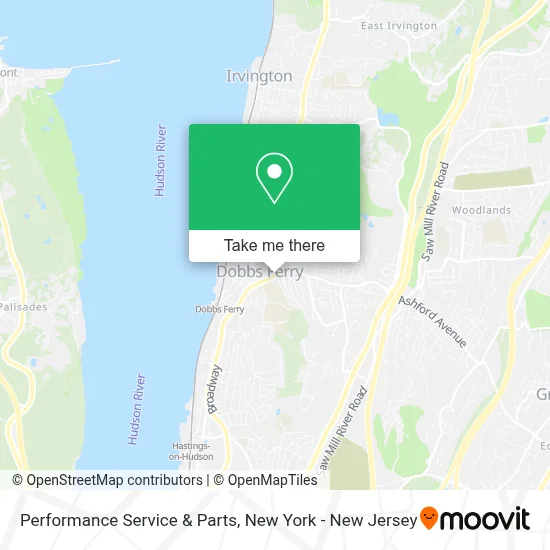 Performance Service & Parts map