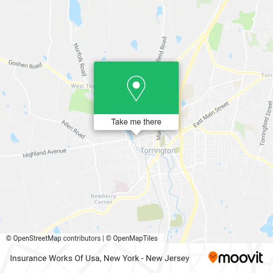 Insurance Works Of Usa map