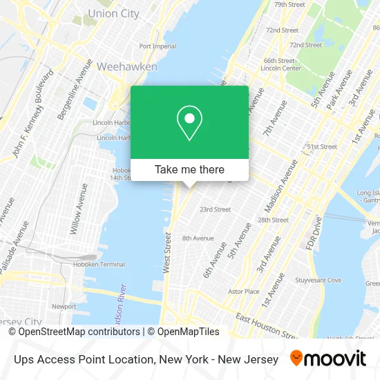 Ups Access Point Location map