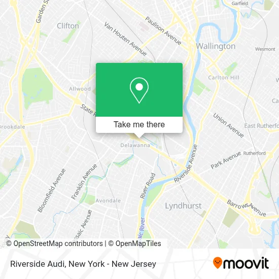 Riverside Audi map