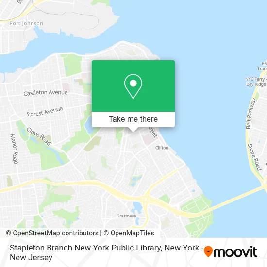 Stapleton Branch New York Public Library map