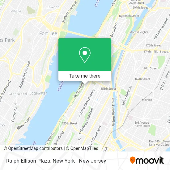 Ralph Ellison Plaza map